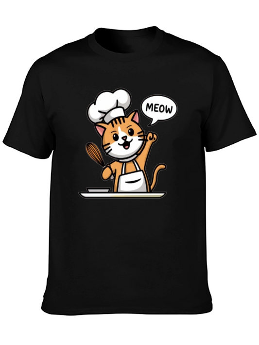 Chef Cat T-Shirt - Funny Culinary Kitten Tee