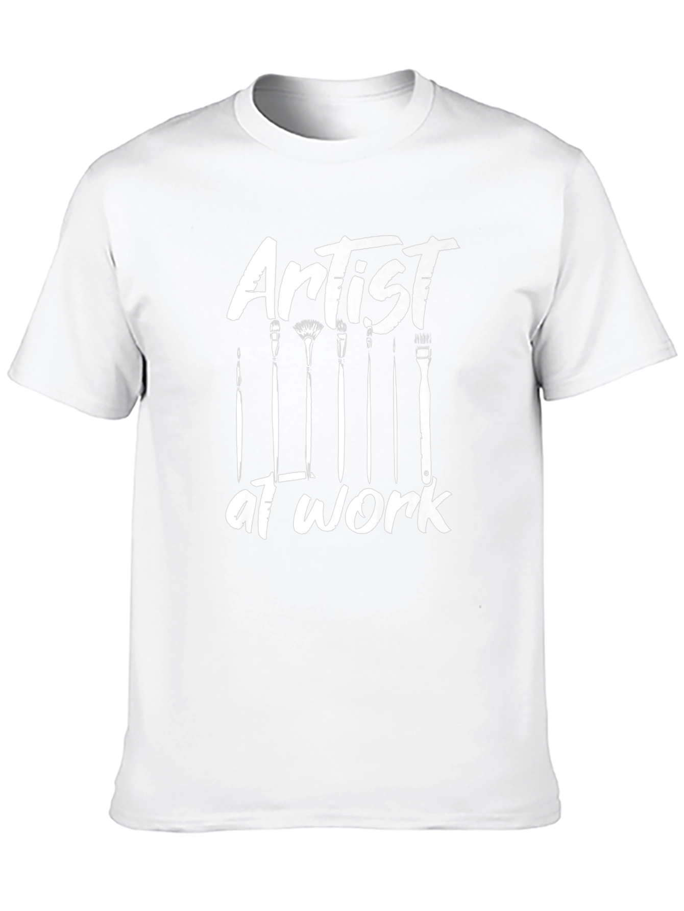 Artist At Work Black Graphic T-Shirt
