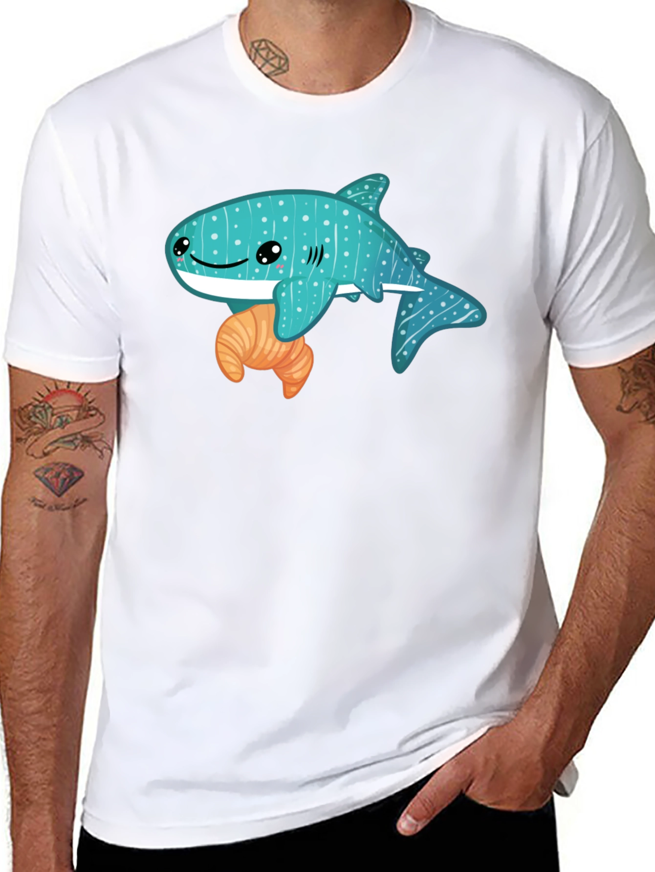 Whale Shark Croissant T-Shirt