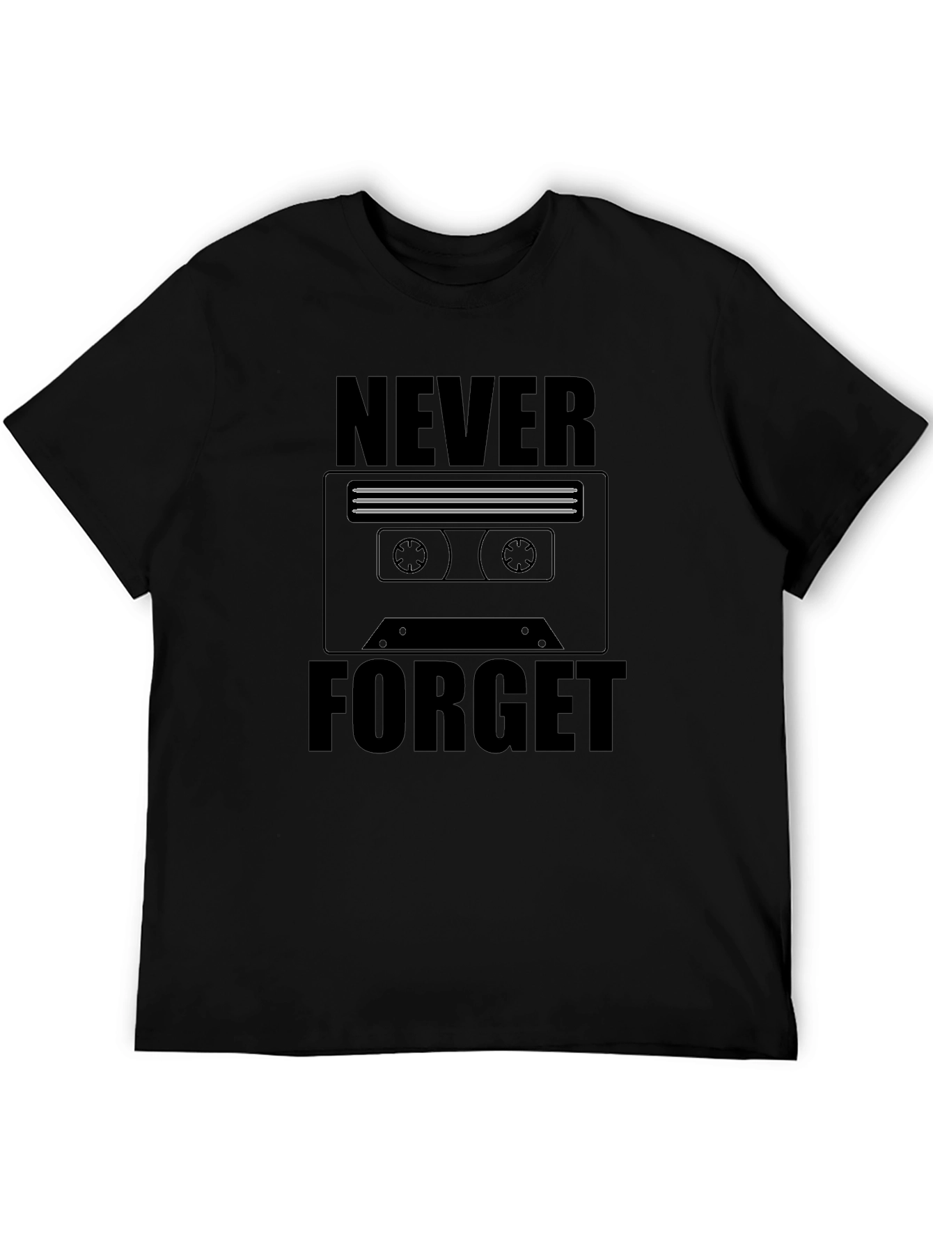 Retro Cassette Tape T-Shirt - Never Forget