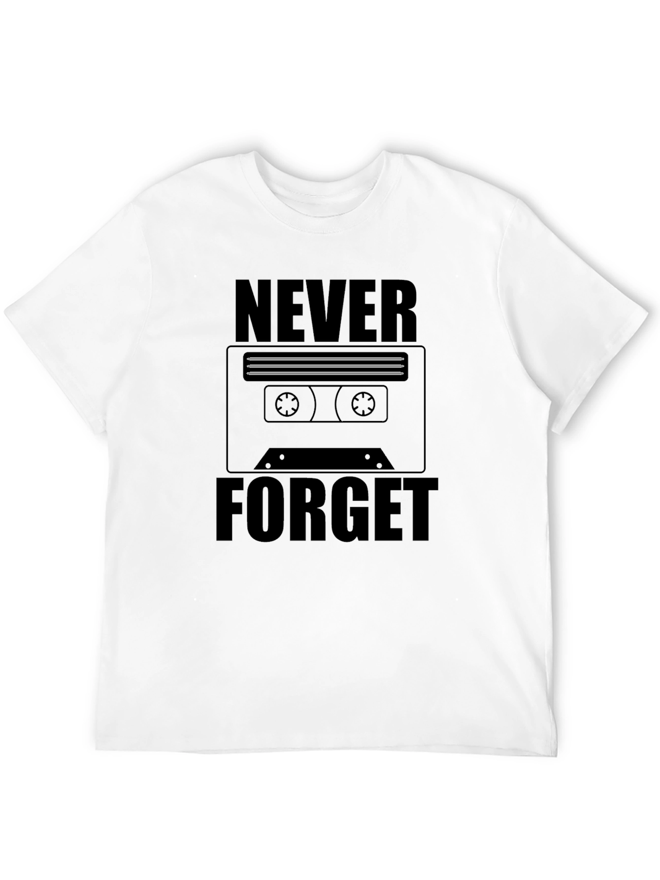Retro Cassette Tape T-Shirt - Never Forget