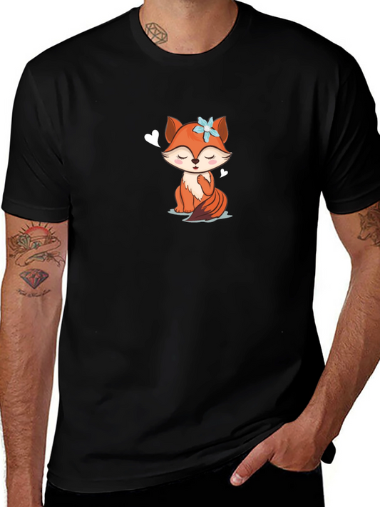 Cute Fox Graphic T-Shirt - Soft Cotton Blend