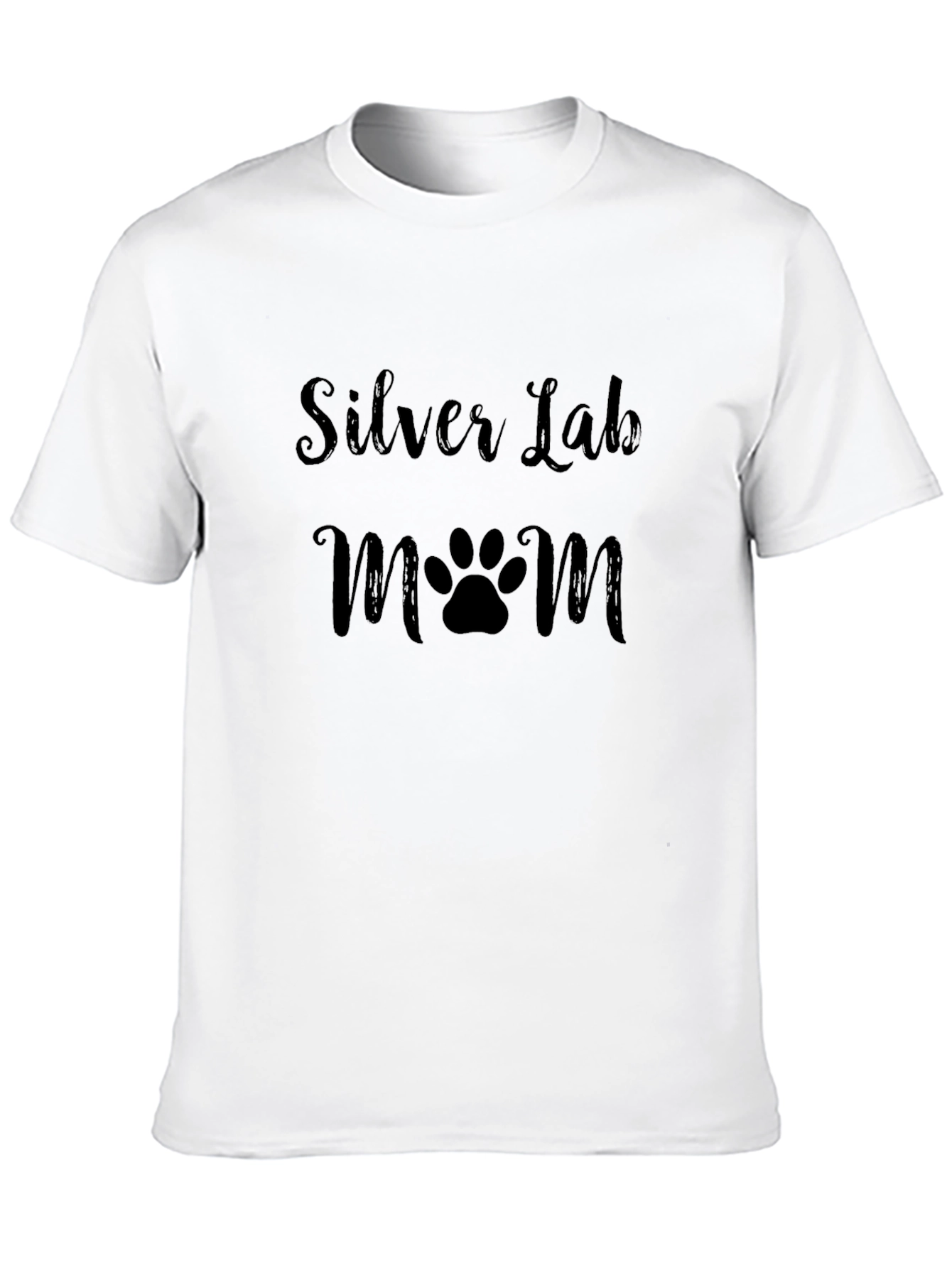 Silver Lab Mom T-Shirt - Dog Lover Tee