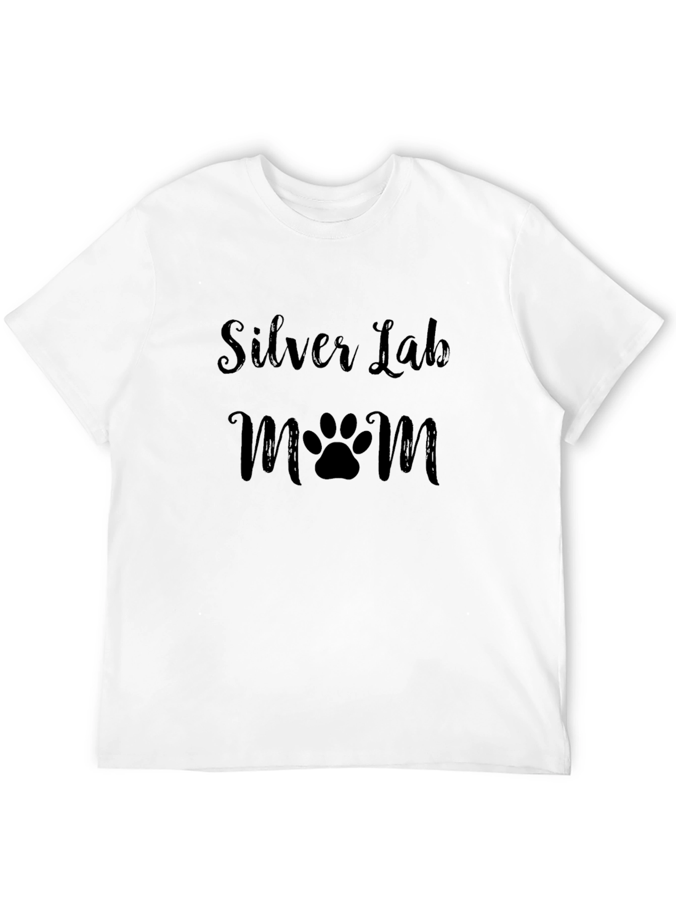 Silver Lab Mom T-Shirt - Dog Lover Tee