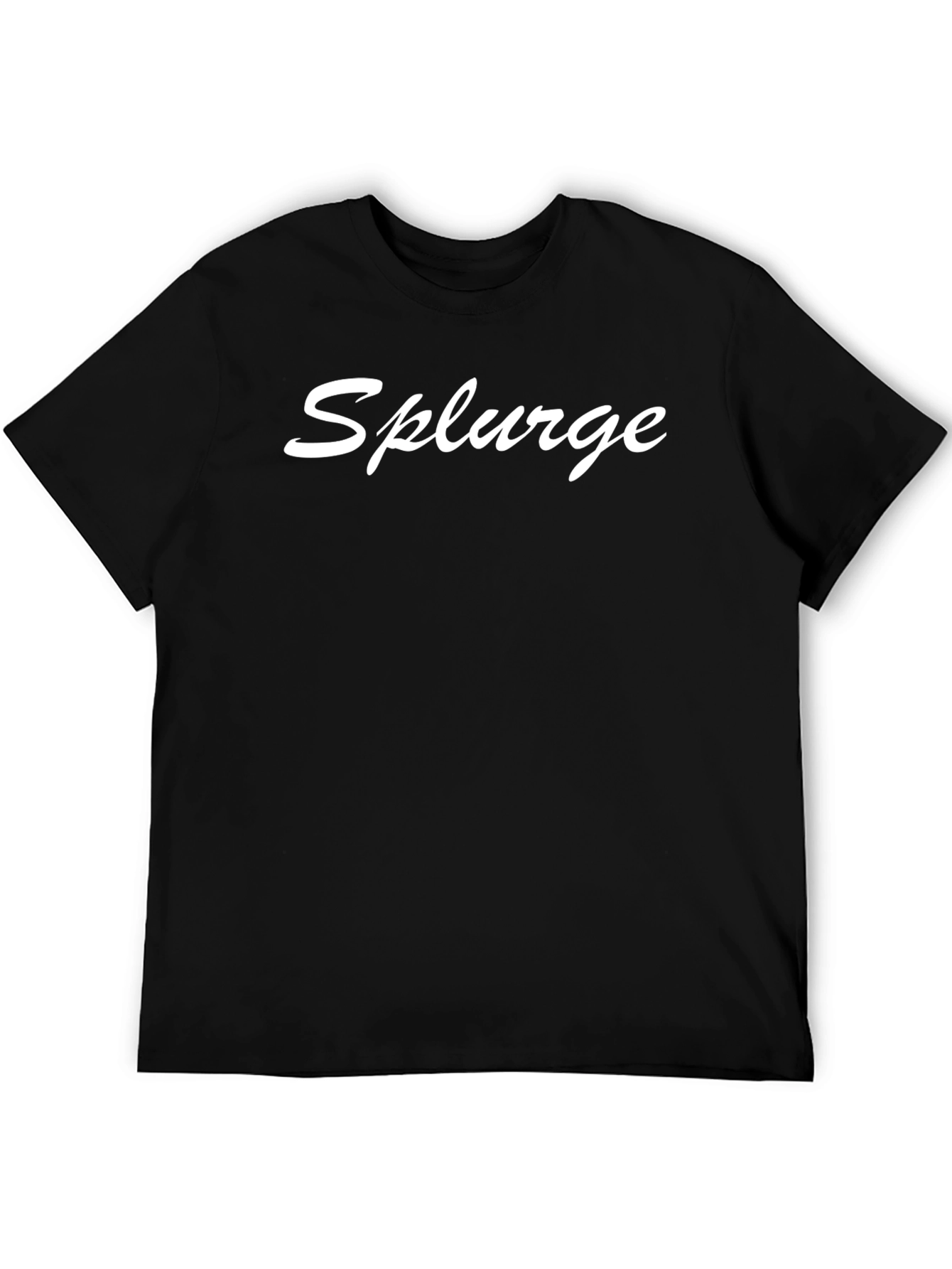 Splurge Black T-Shirt - Stylish & Comfortable