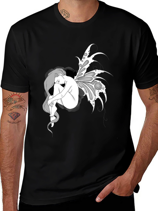 Fairy Graphic Black T-Shirt