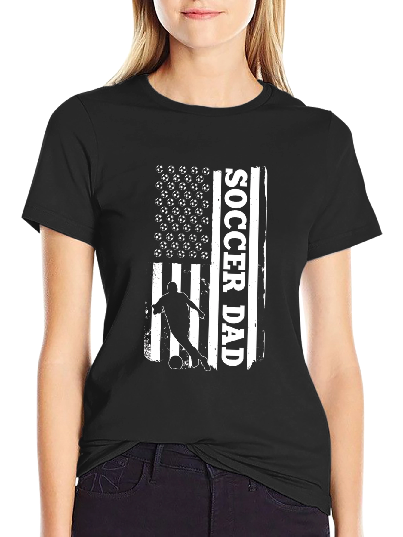 Soccer Dad Graphic T-Shirt - Black