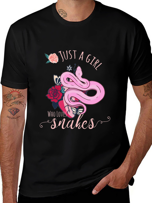 Just A Girl Who Loves Snakes T-Shirt