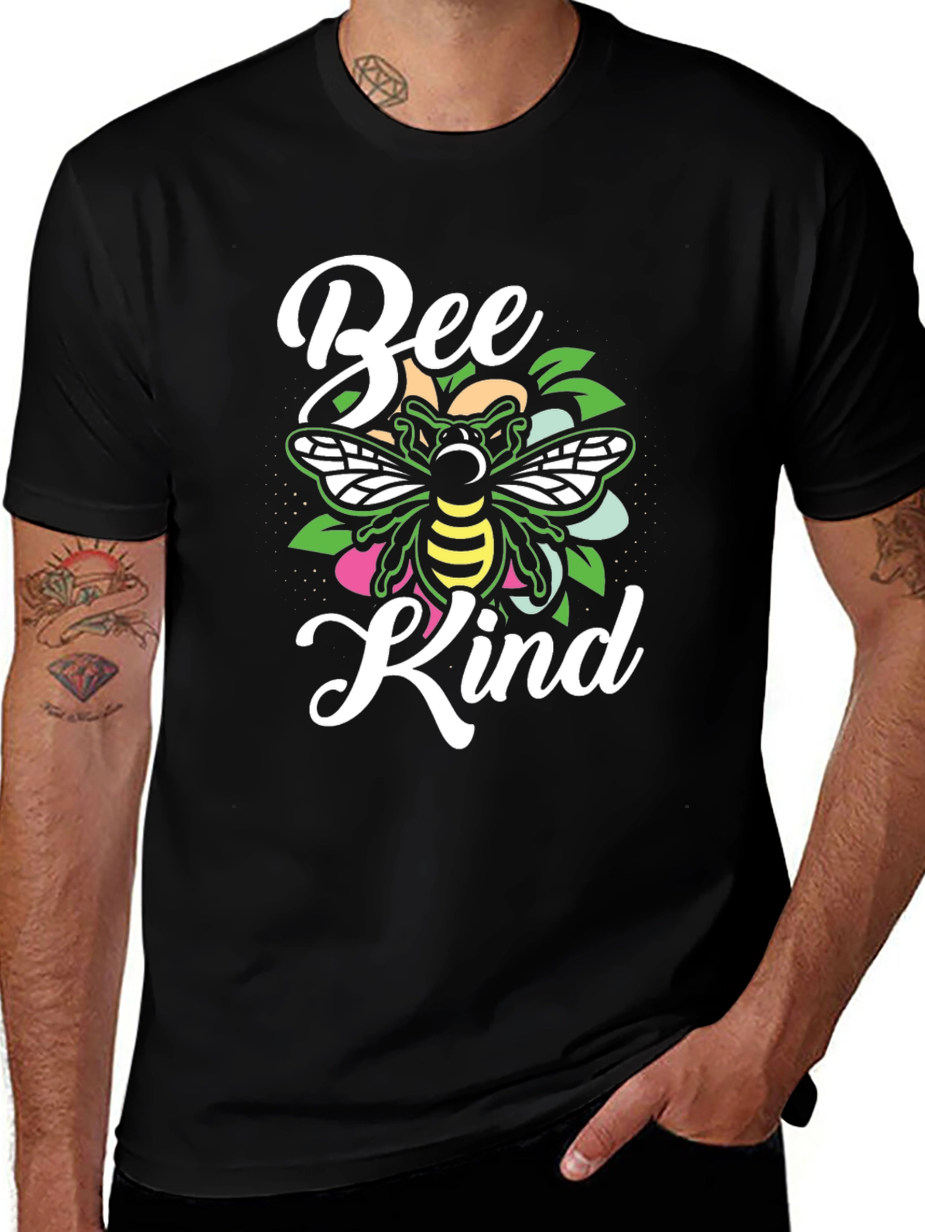 Bee Kind Graphic T-Shirt - Black