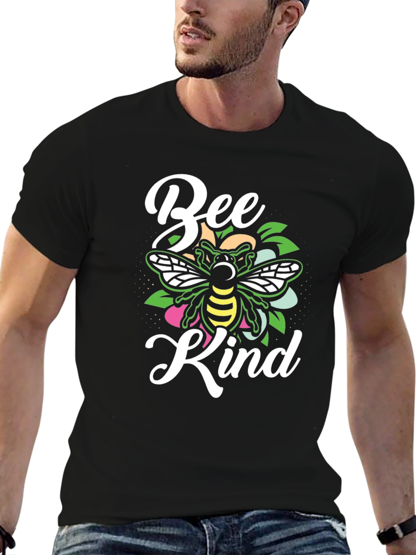 Bee Kind Graphic T-Shirt - Black