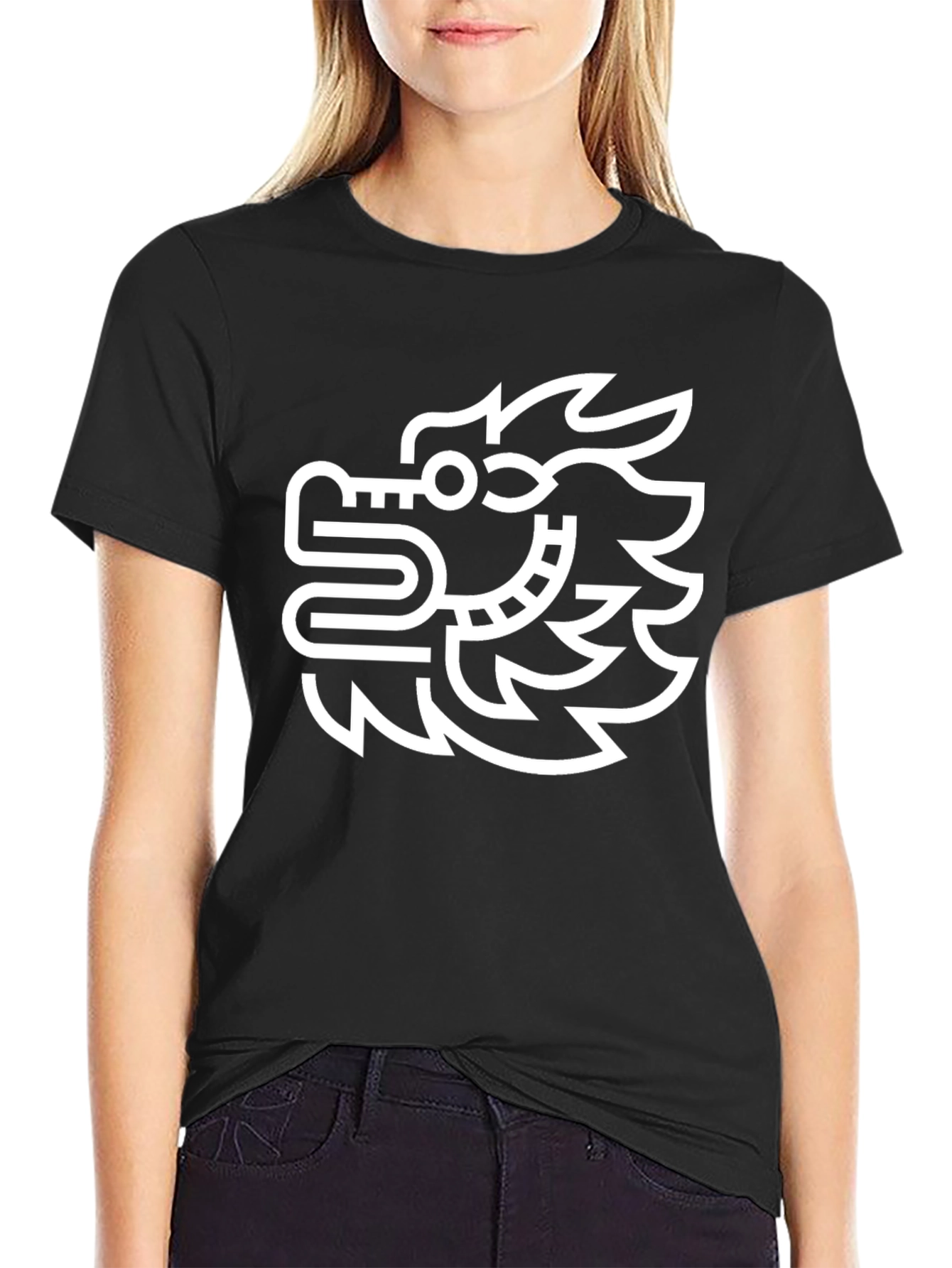 Stylized Dragon Graphic Tee