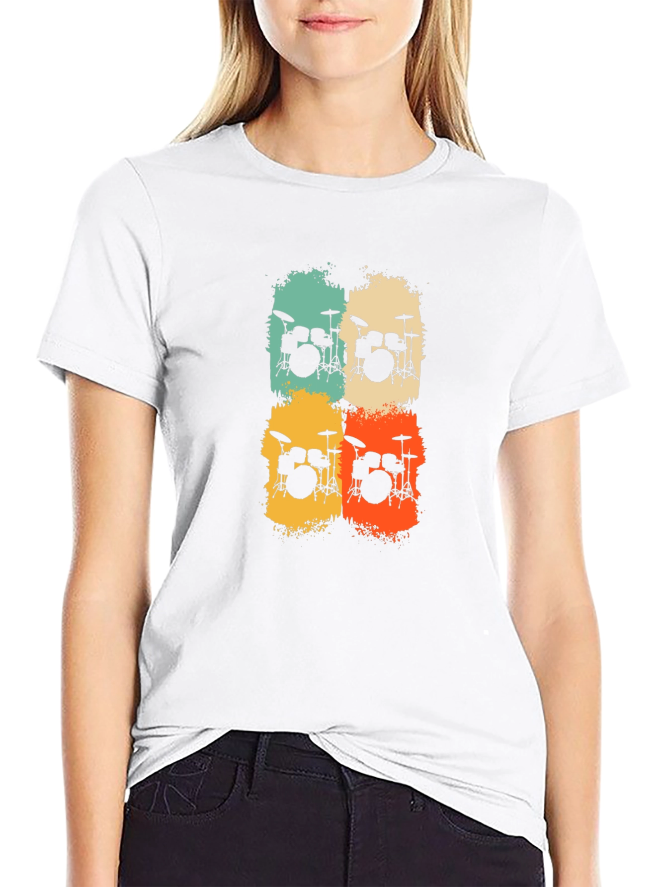Retro Drum Set T-Shirt