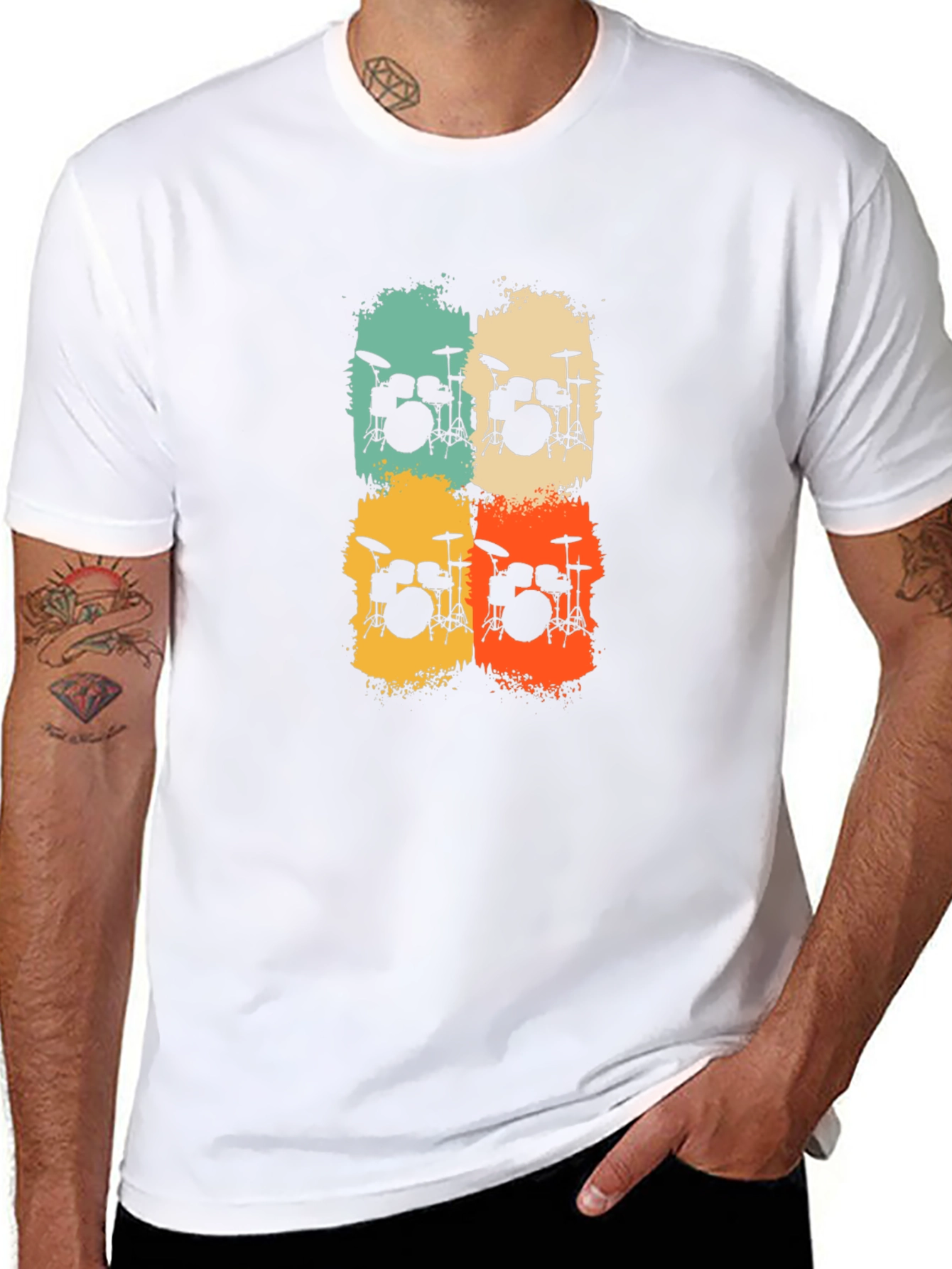 Retro Drum Set T-Shirt