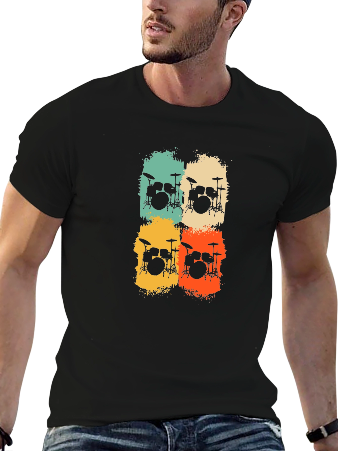 Retro Drum Set T-Shirt