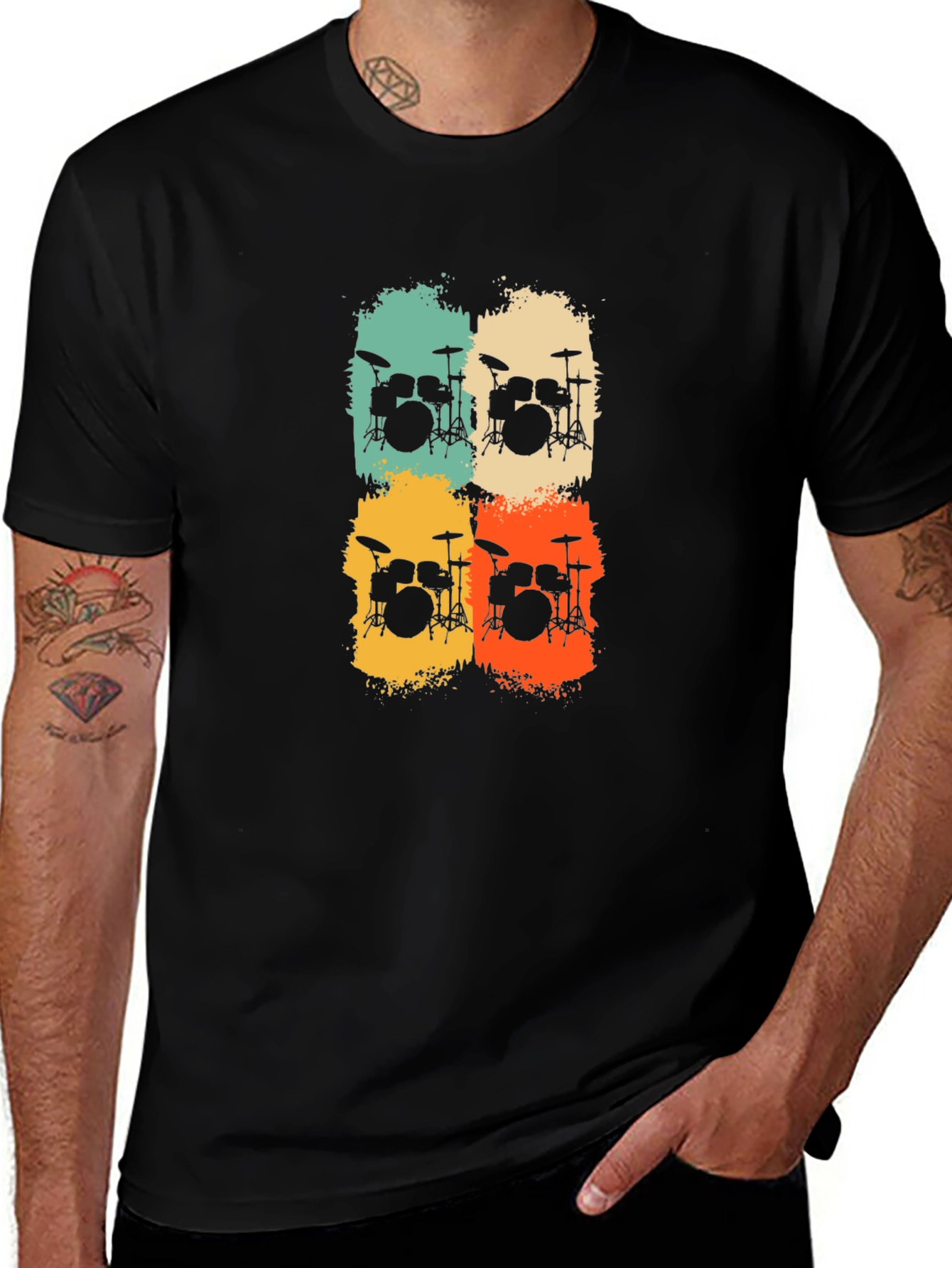 Retro Drum Set T-Shirt