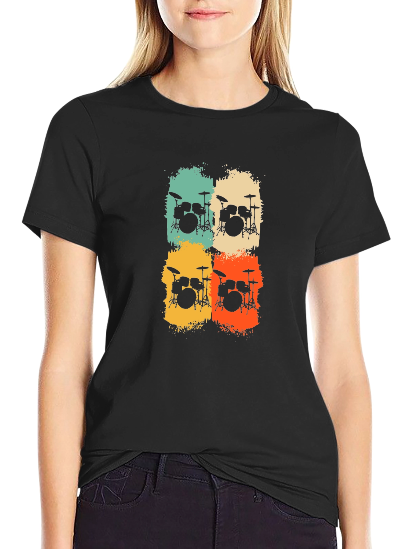 Retro Drum Set T-Shirt