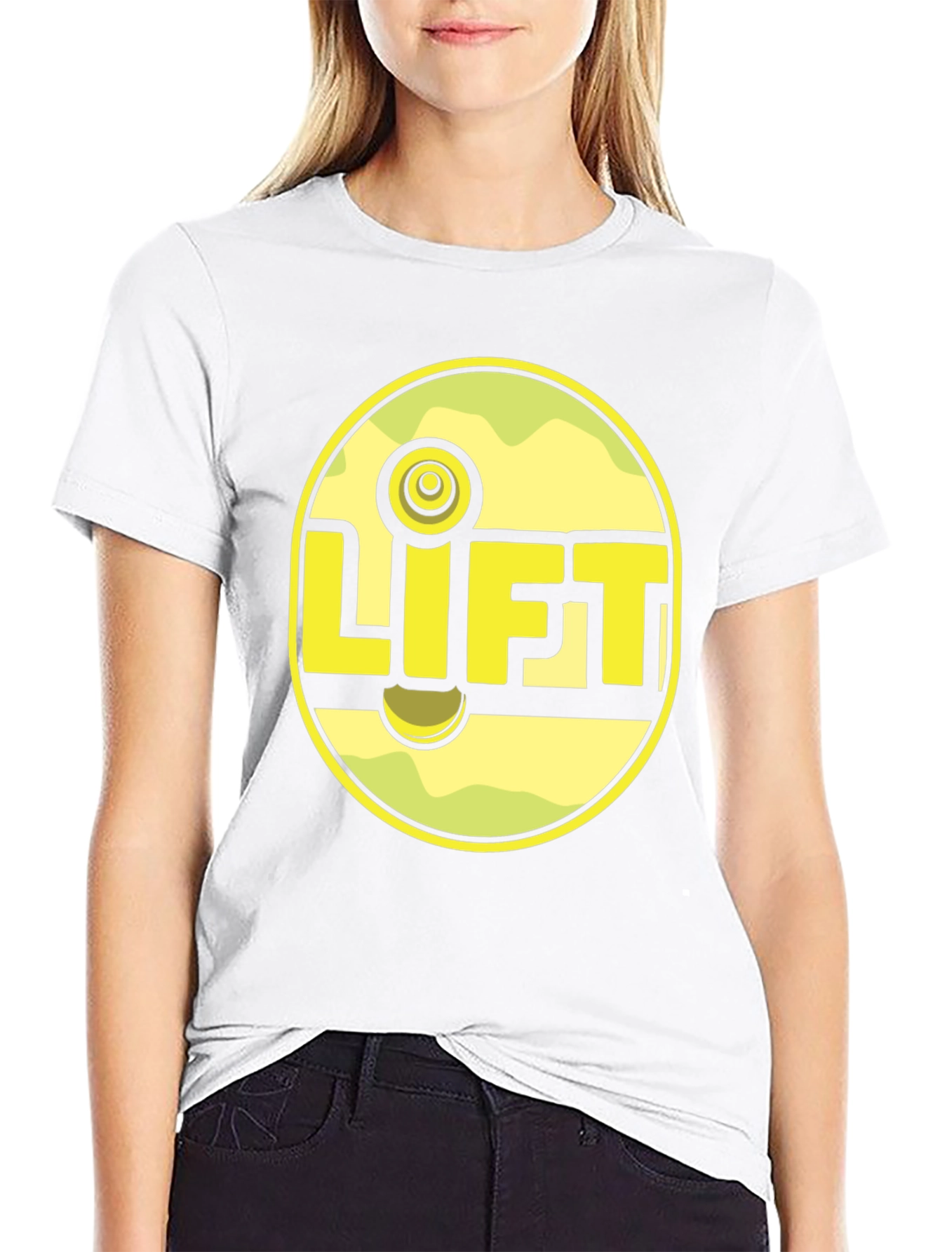 Lift Graphic Tee - Black Cotton Shirt
