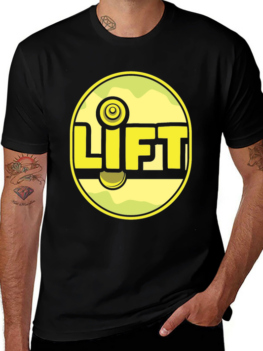 Lift Graphic Tee - Black Cotton Shirt