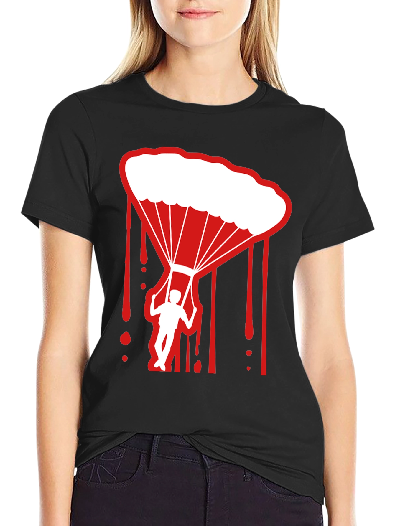 Parachute Graphic Tee - Skydiving Adventure Shirt