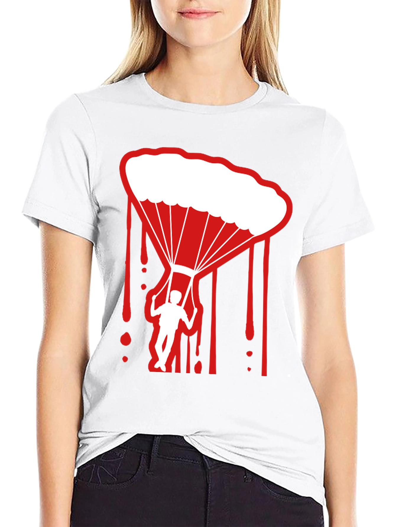 Parachute Graphic Tee - Skydiving Adventure Shirt