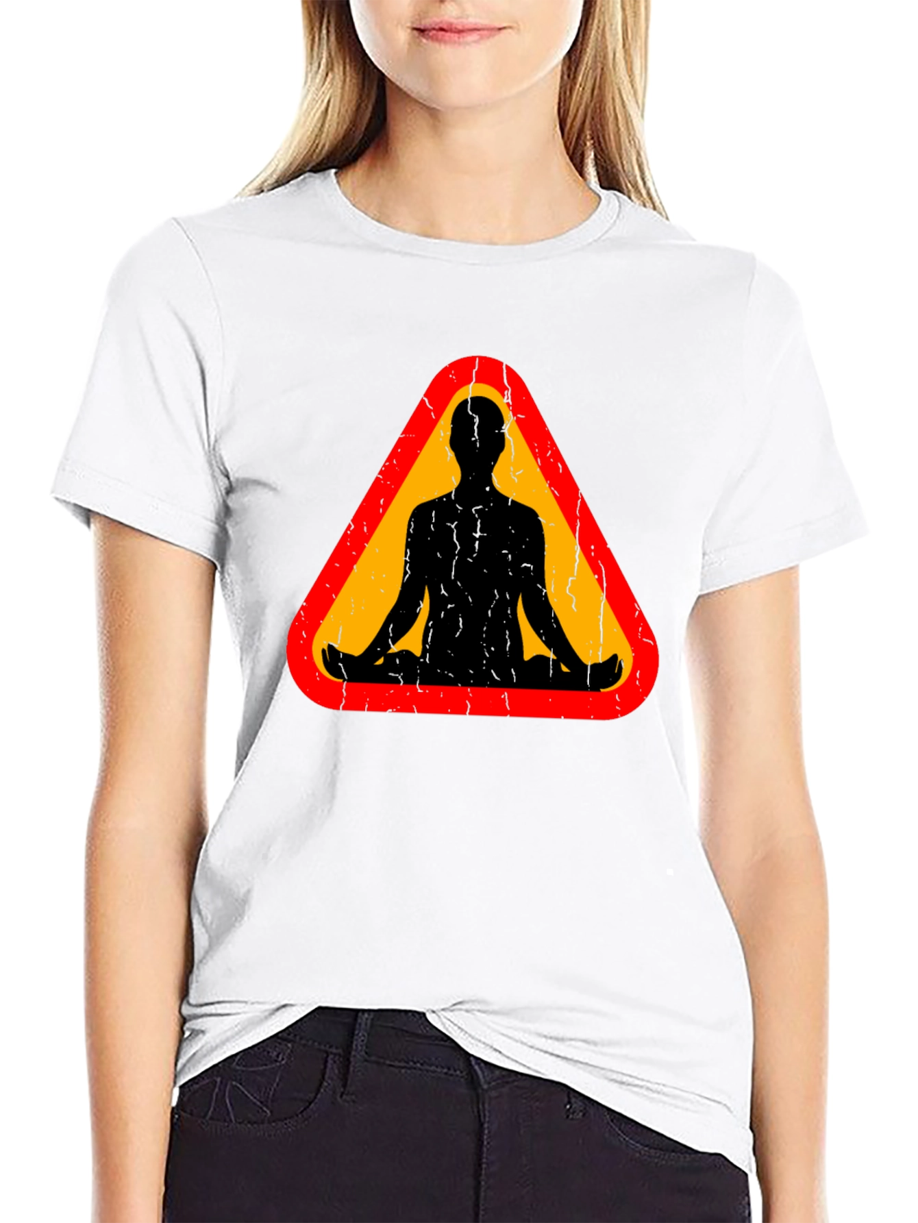 Zen Zone T-Shirt - Meditating Man Graphic Tee