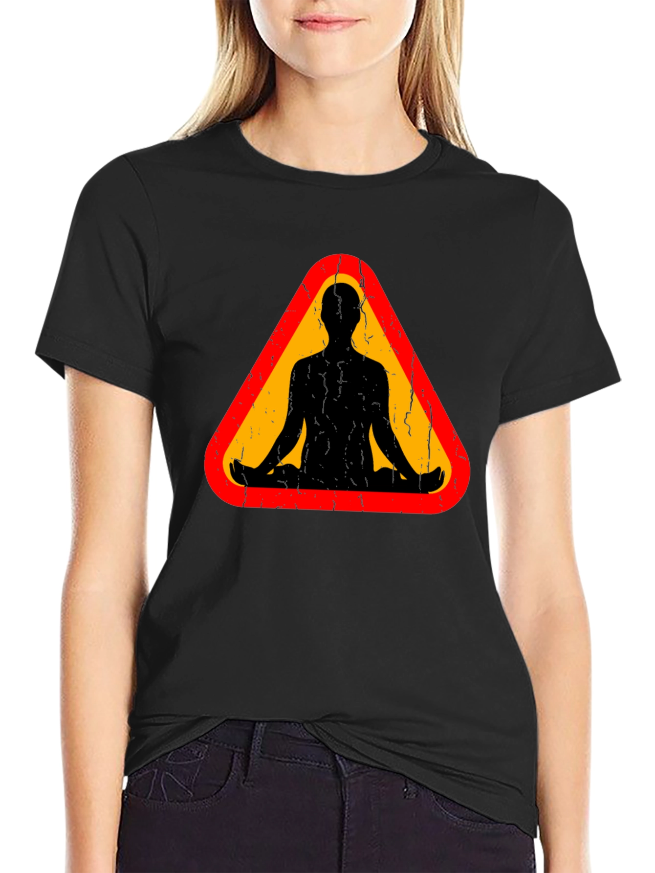 Zen Zone T-Shirt - Meditating Man Graphic Tee