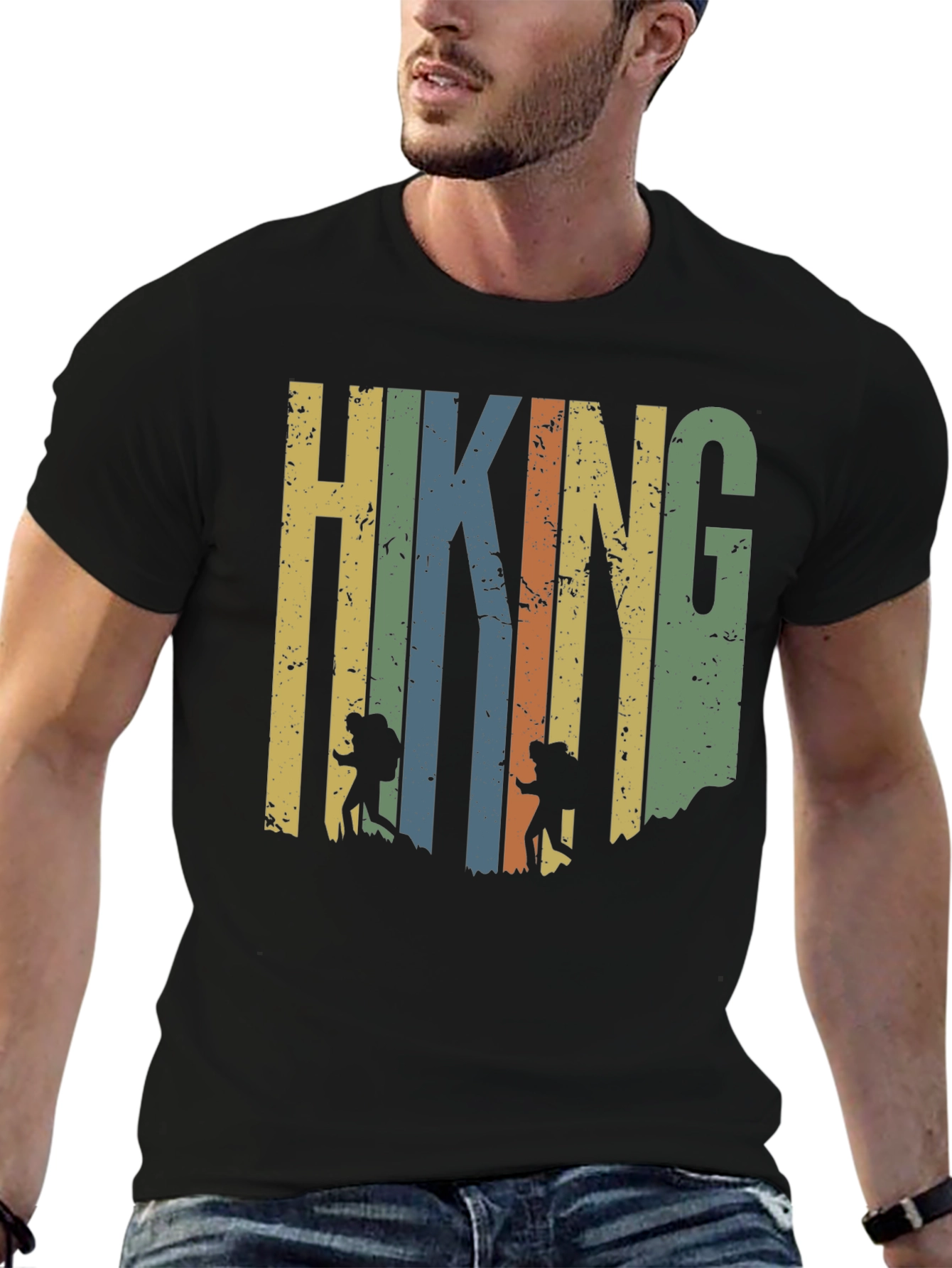 Hiking Adventure Graphic Tee - Retro Style