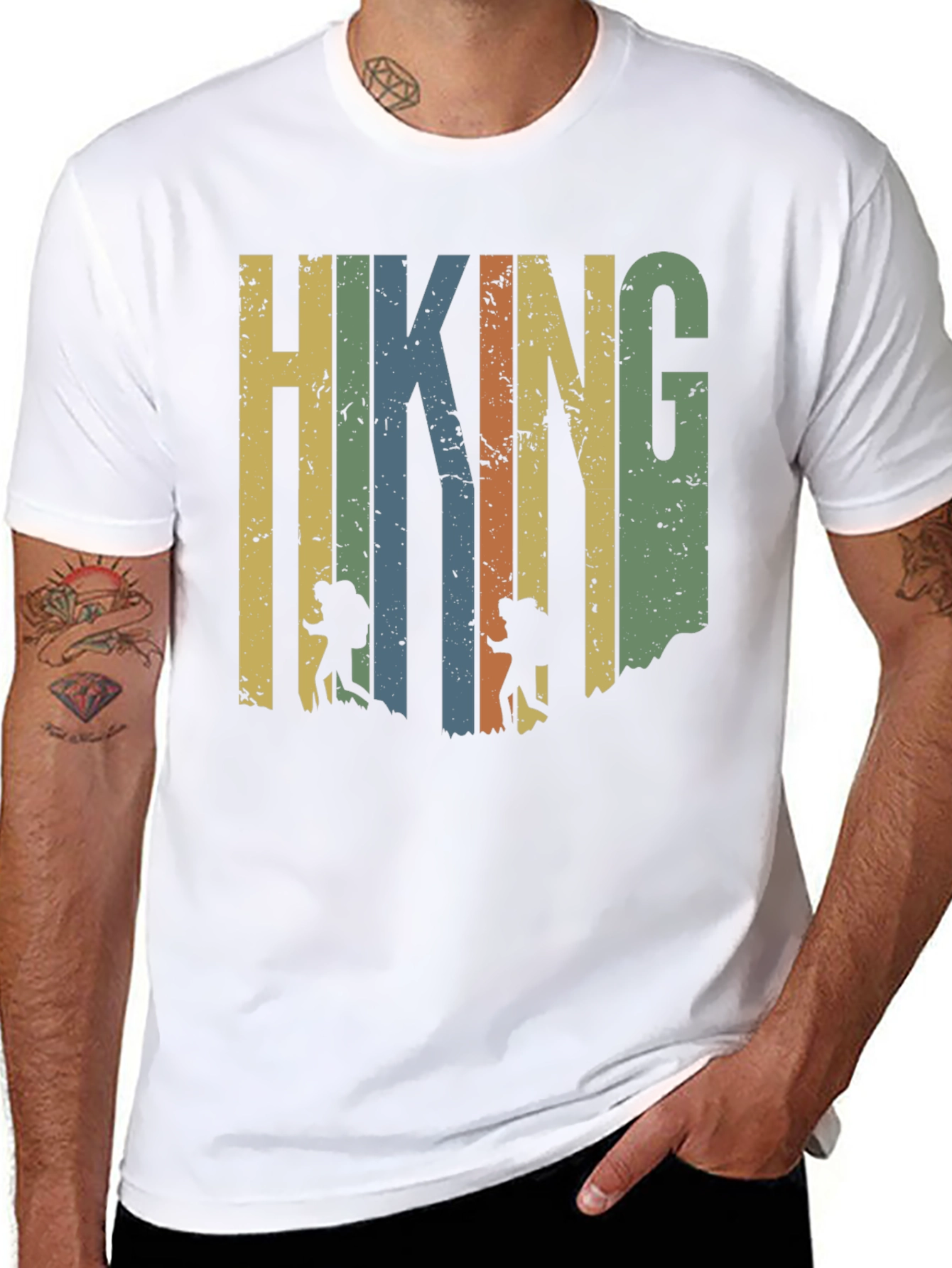 Hiking Adventure Graphic Tee - Retro Style