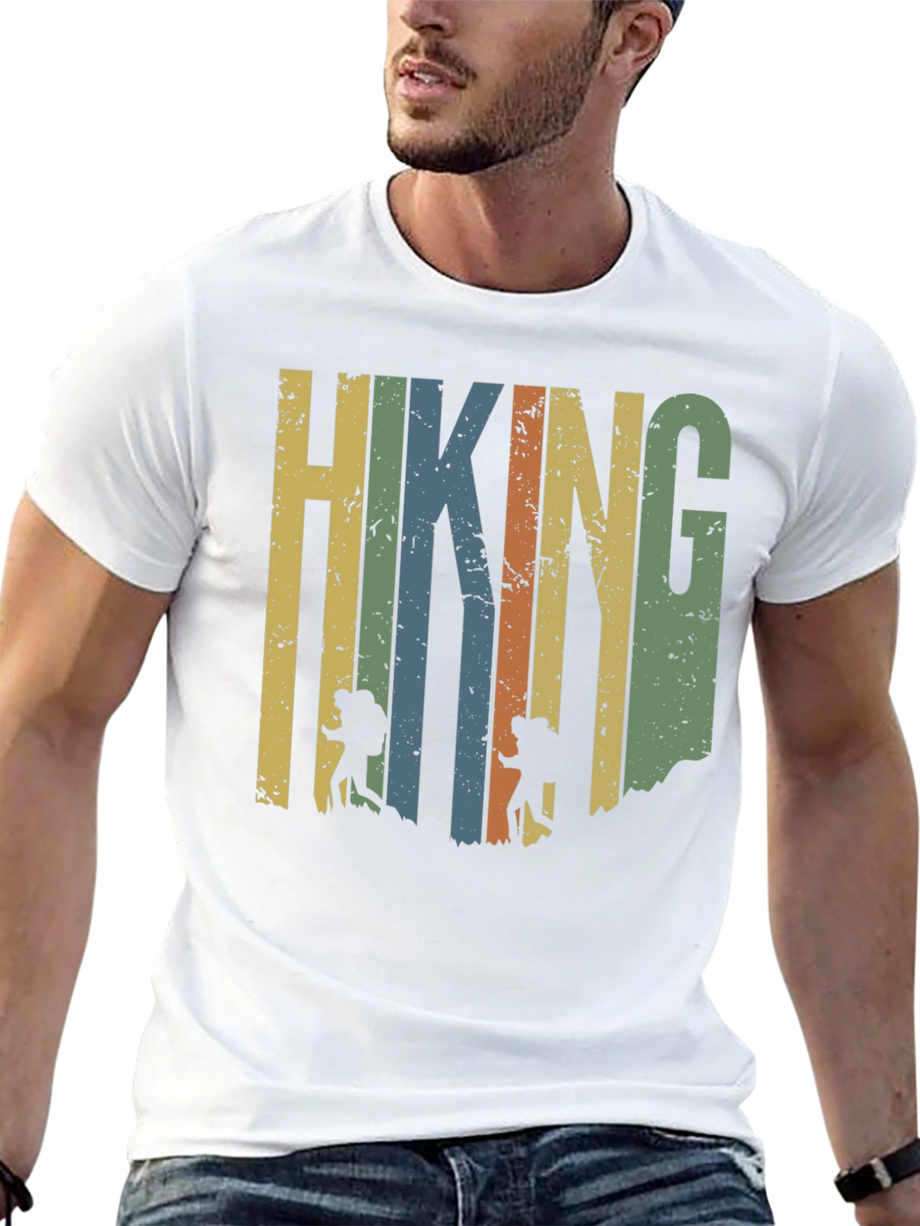 Hiking Adventure Graphic Tee - Retro Style