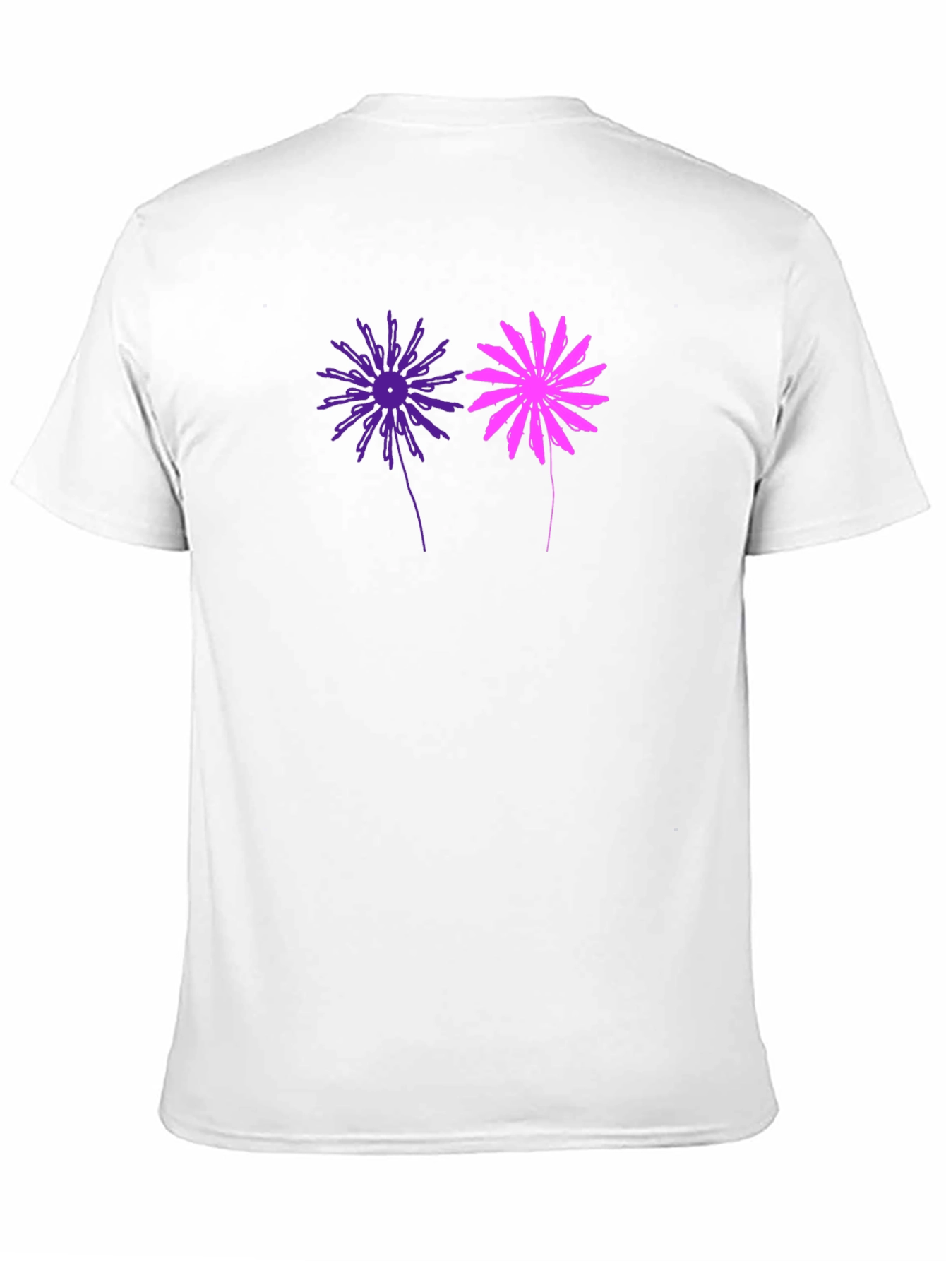 Floral Graphic Tee - Stylish Mens Black T-Shirt