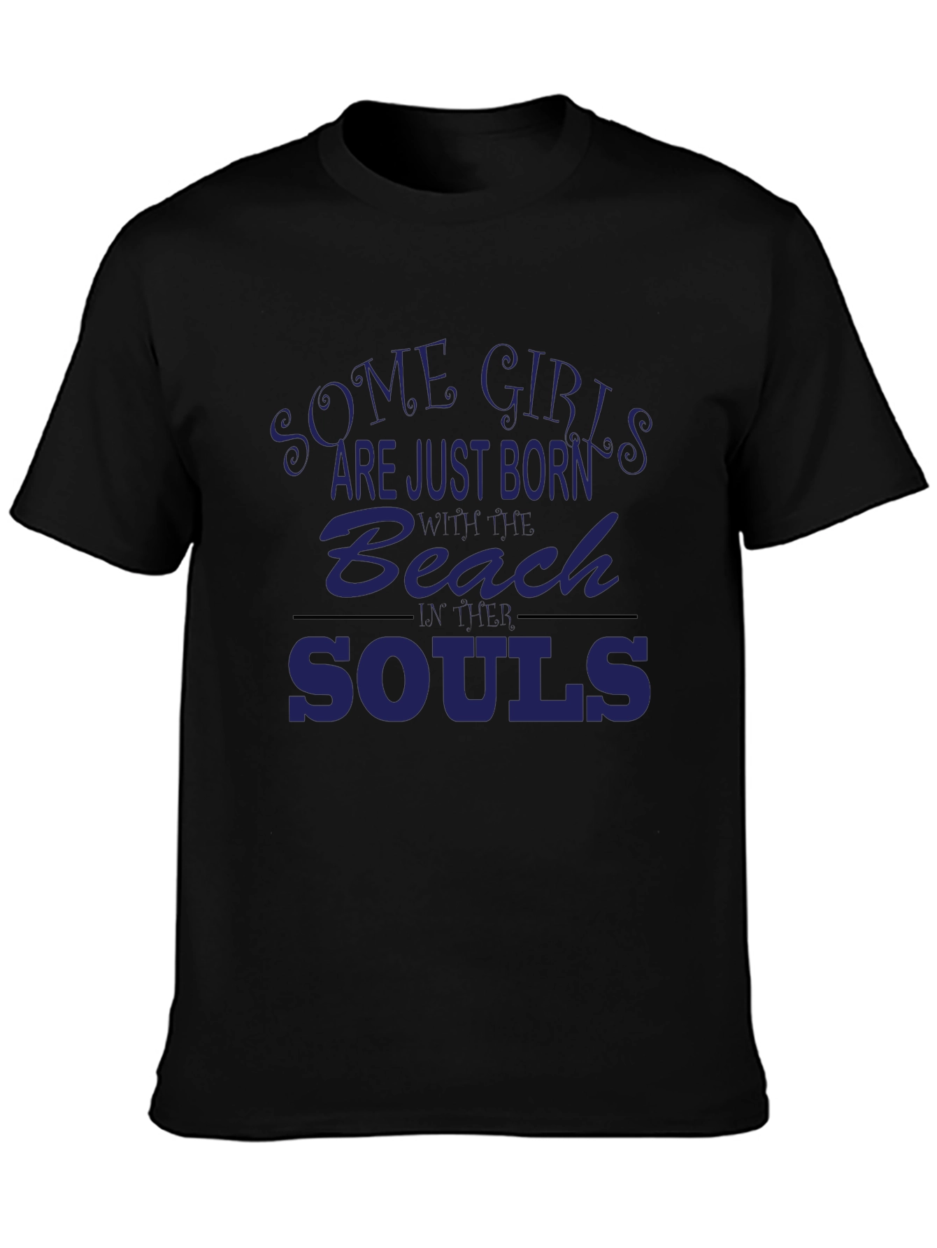 Beach Souls Graphic Tee - Black Unisex T-Shirt