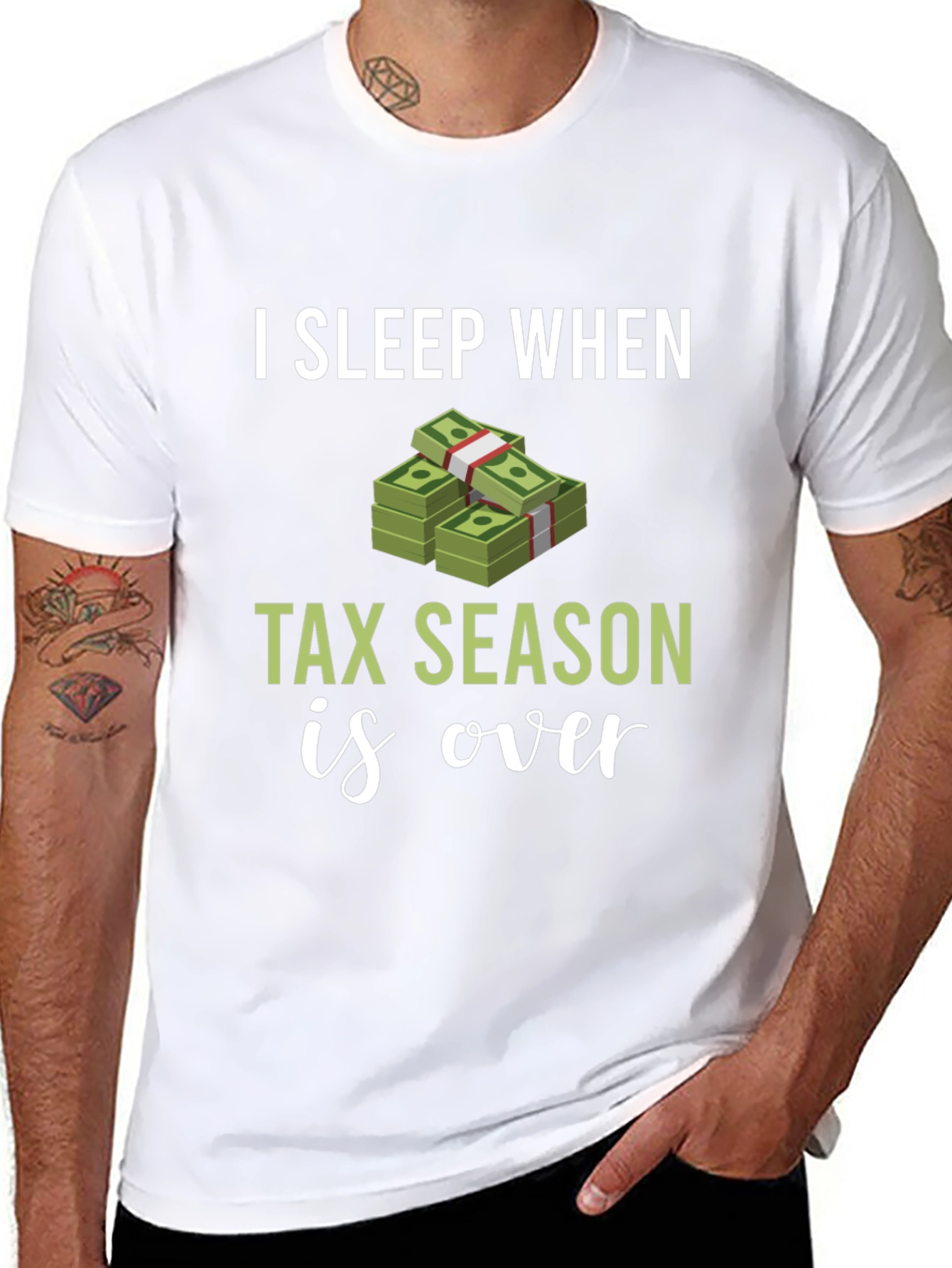 I Sleep When Tax Season Is Over Graphic Tee