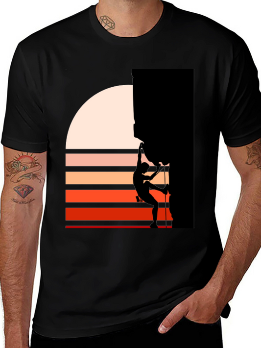 Climber Silhouette Graphic Tee - Adventure Awaits!