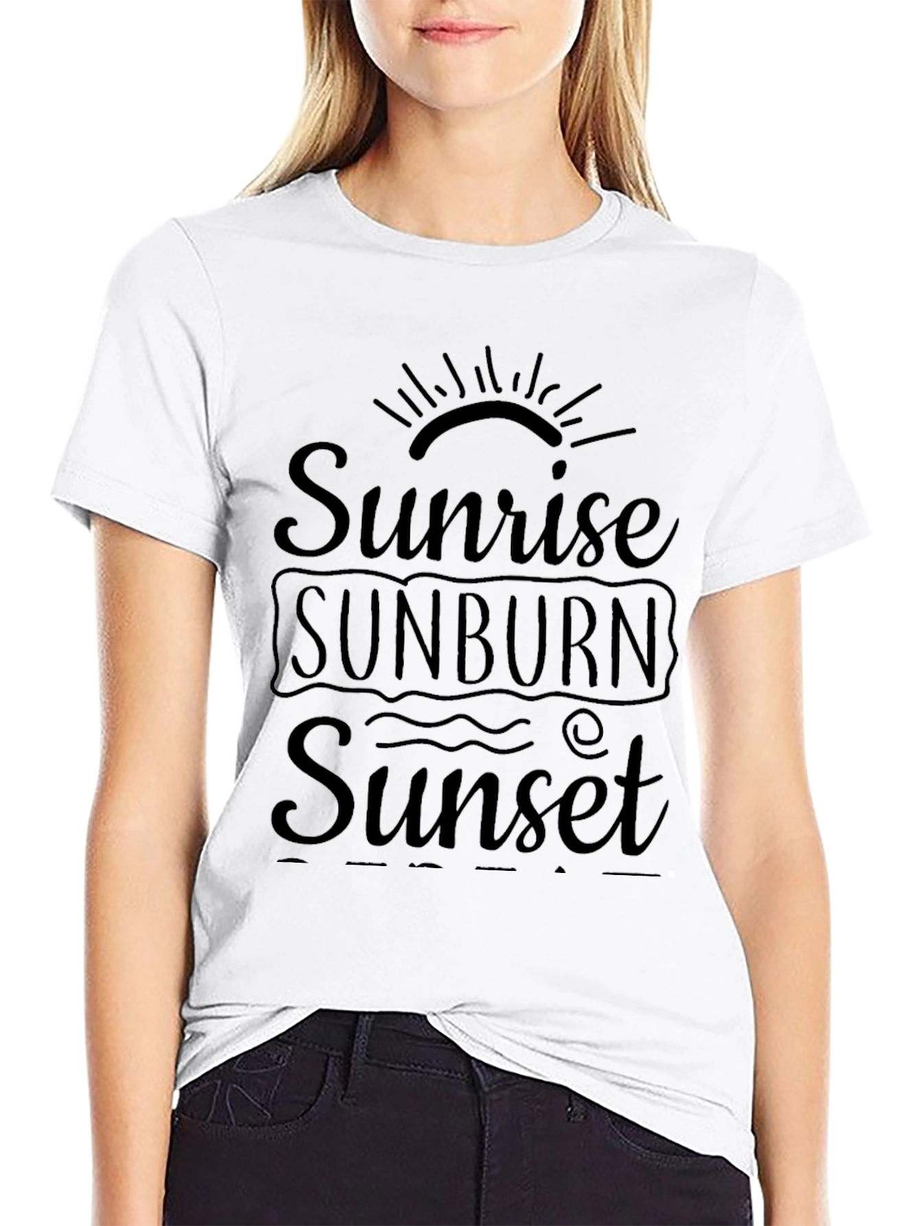 Sunrise Sunburn Sunset Graphic Tee