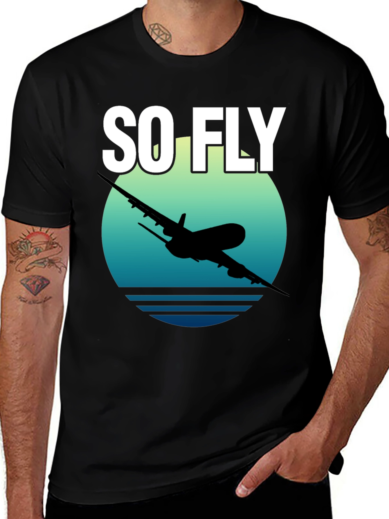 So Fly Airplane Graphic T-Shirt