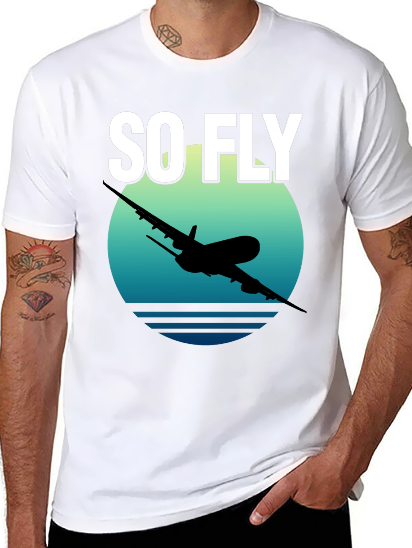 So Fly Airplane Graphic T-Shirt
