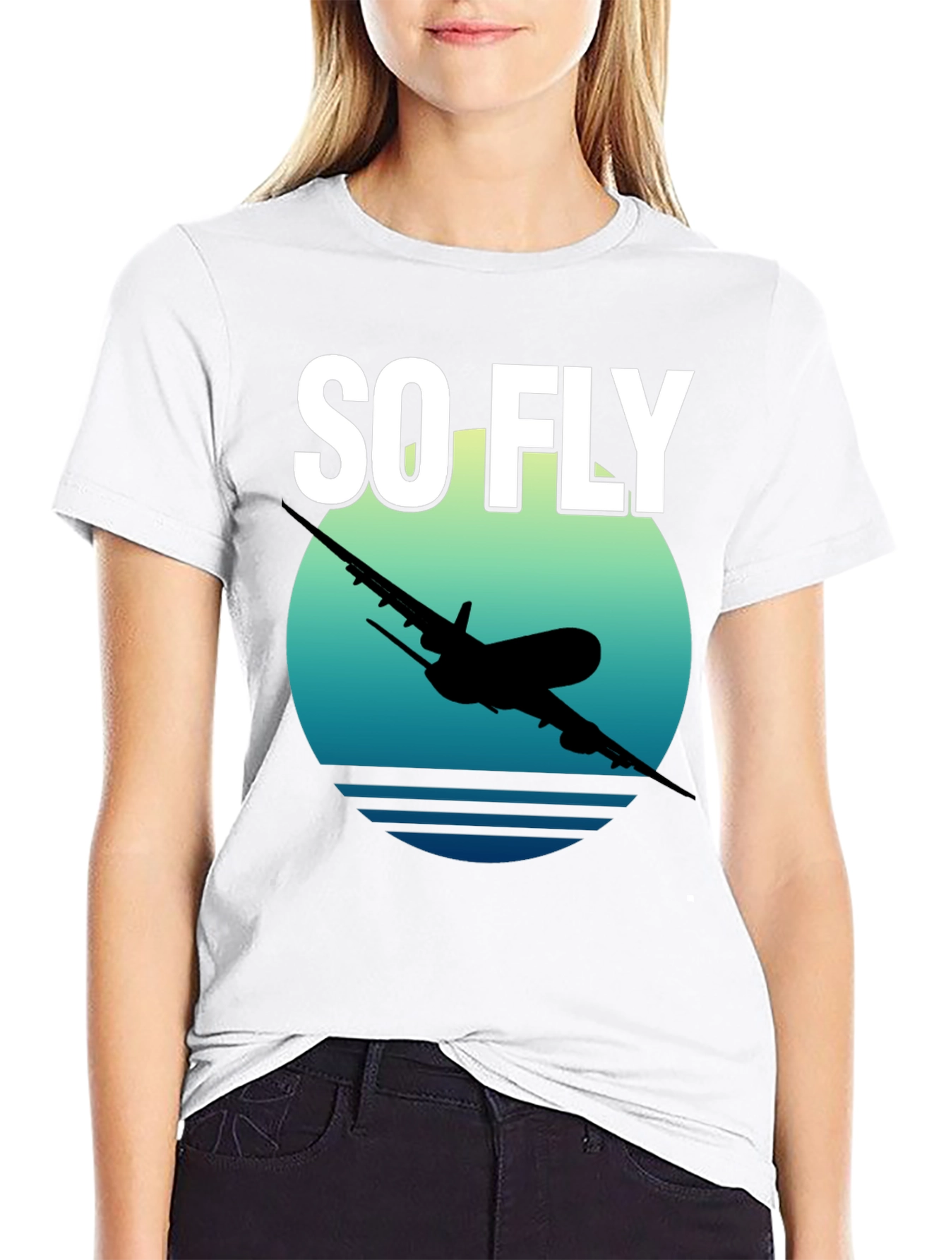 So Fly Airplane Graphic T-Shirt