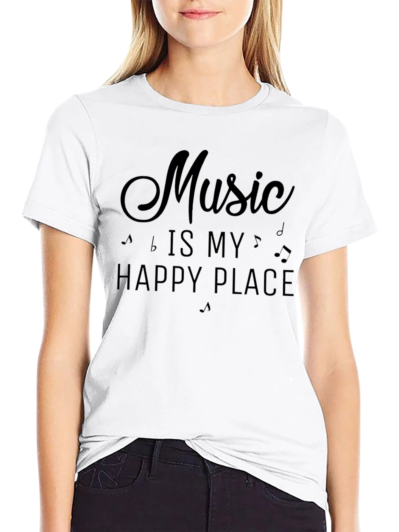 Music is My Happy Place Graphic Tee