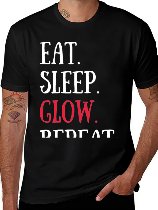 Eat Sleep Glow Repeat Graphic Tee