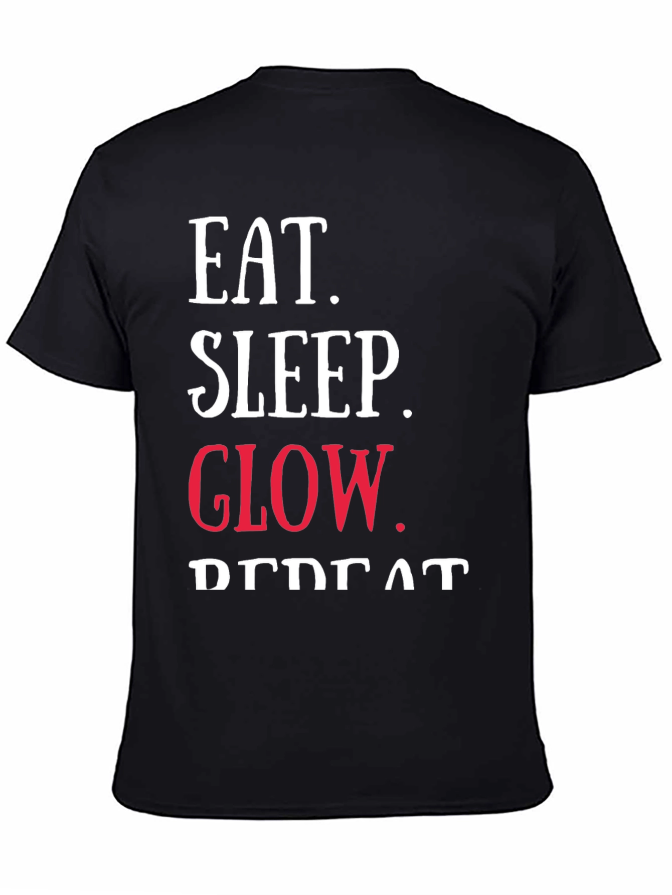 Eat Sleep Glow Repeat Graphic Tee
