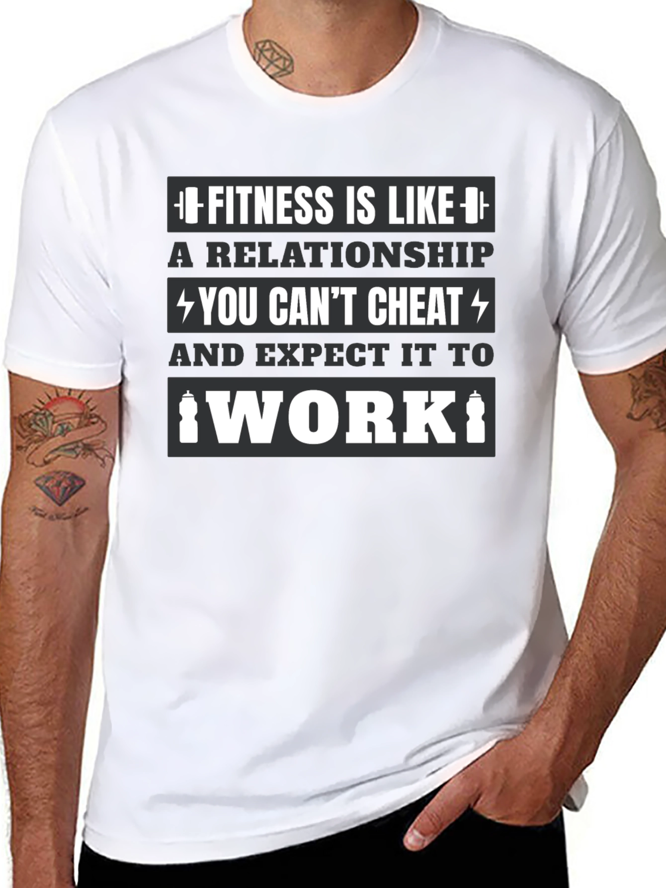 Fitness Relationship T-Shirt - Gym Motivation Tee