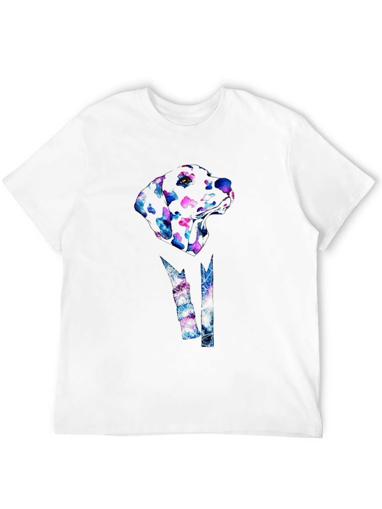Abstract Dog Print Black T-Shirt