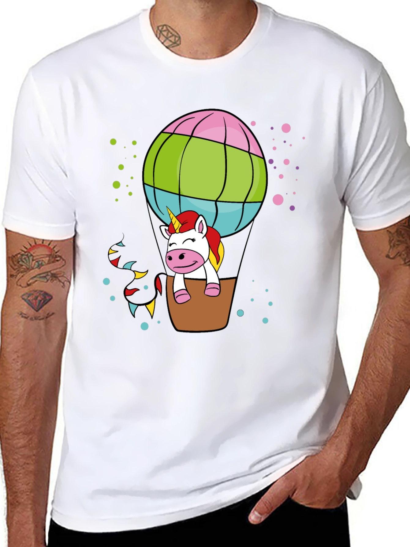 Unicorn Hot Air Balloon T-Shirt