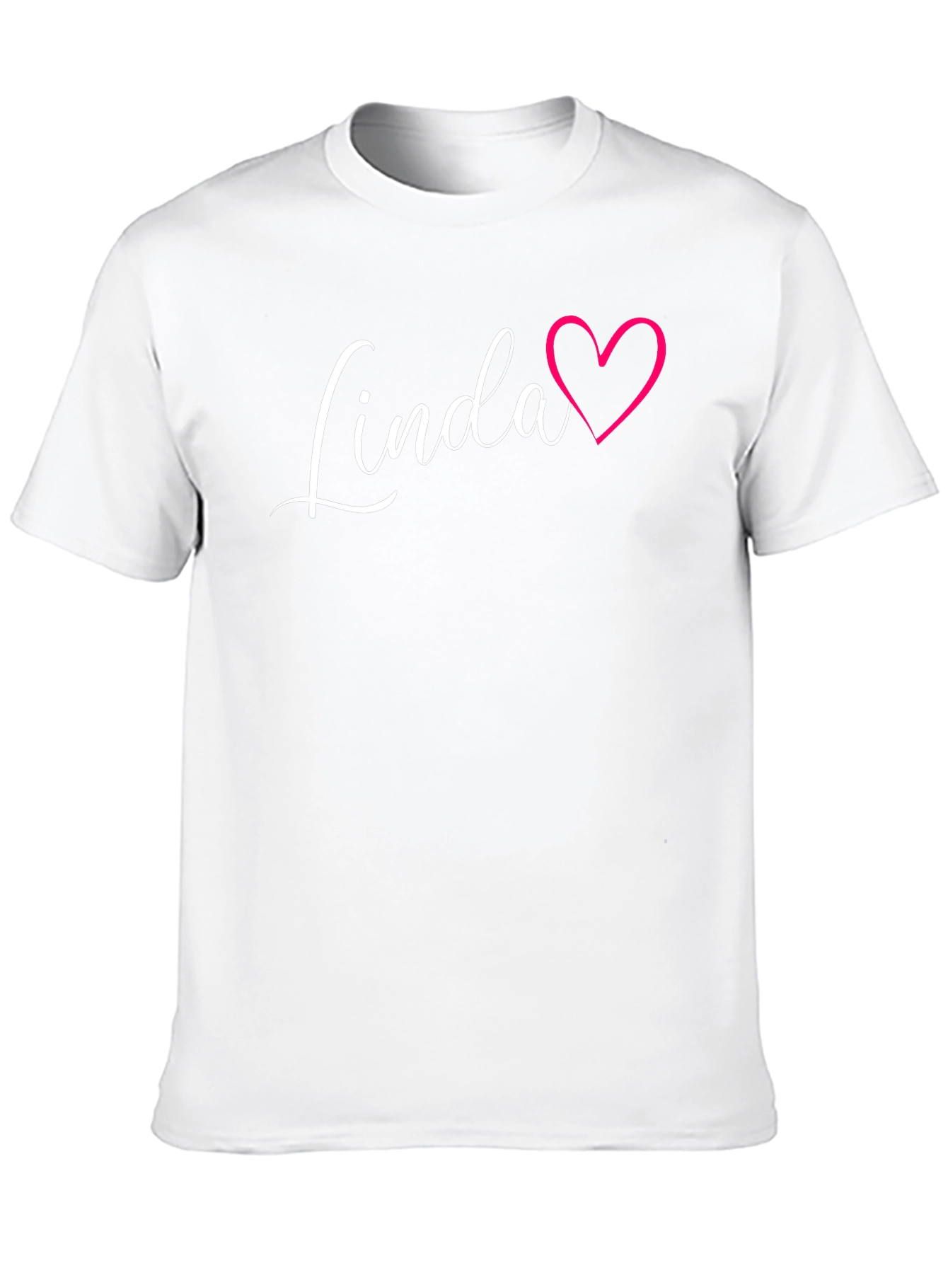 Linda Heart Graphic Tee - Black Unisex T-Shirt