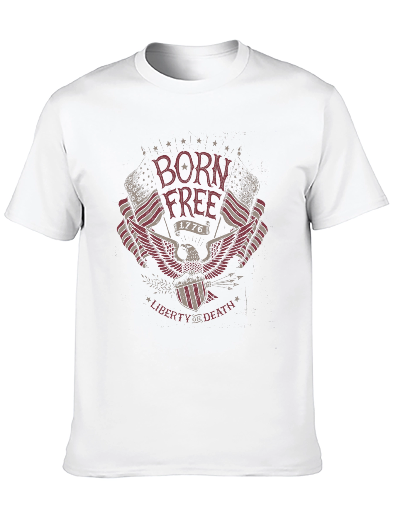 Born Free American Eagle Patriotic T-Shirt