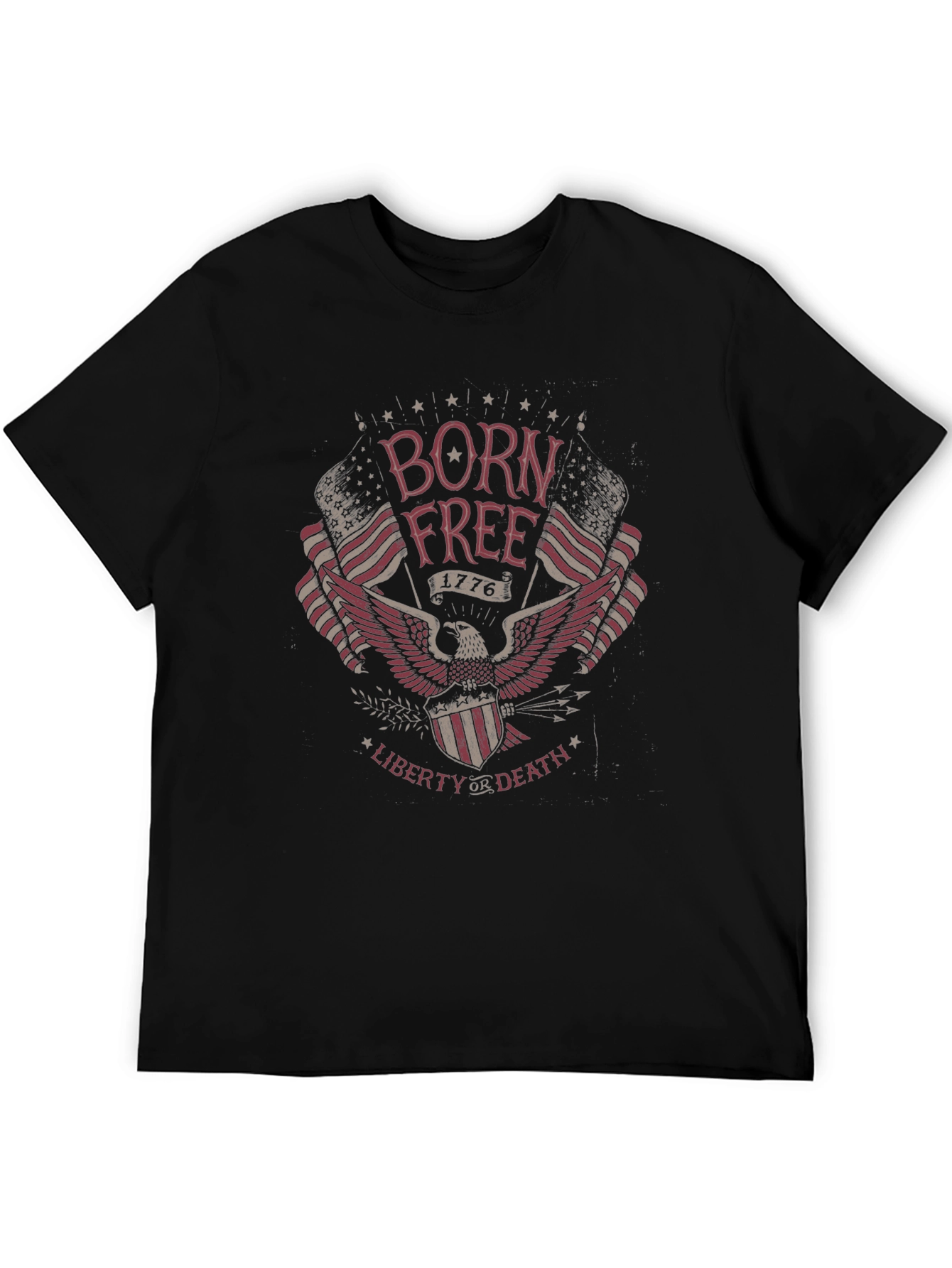 Born Free American Eagle Patriotic T-Shirt
