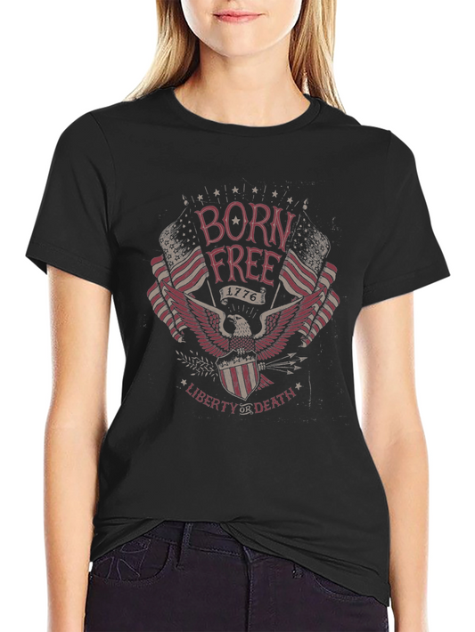 Born Free American Eagle Patriotic T-Shirt