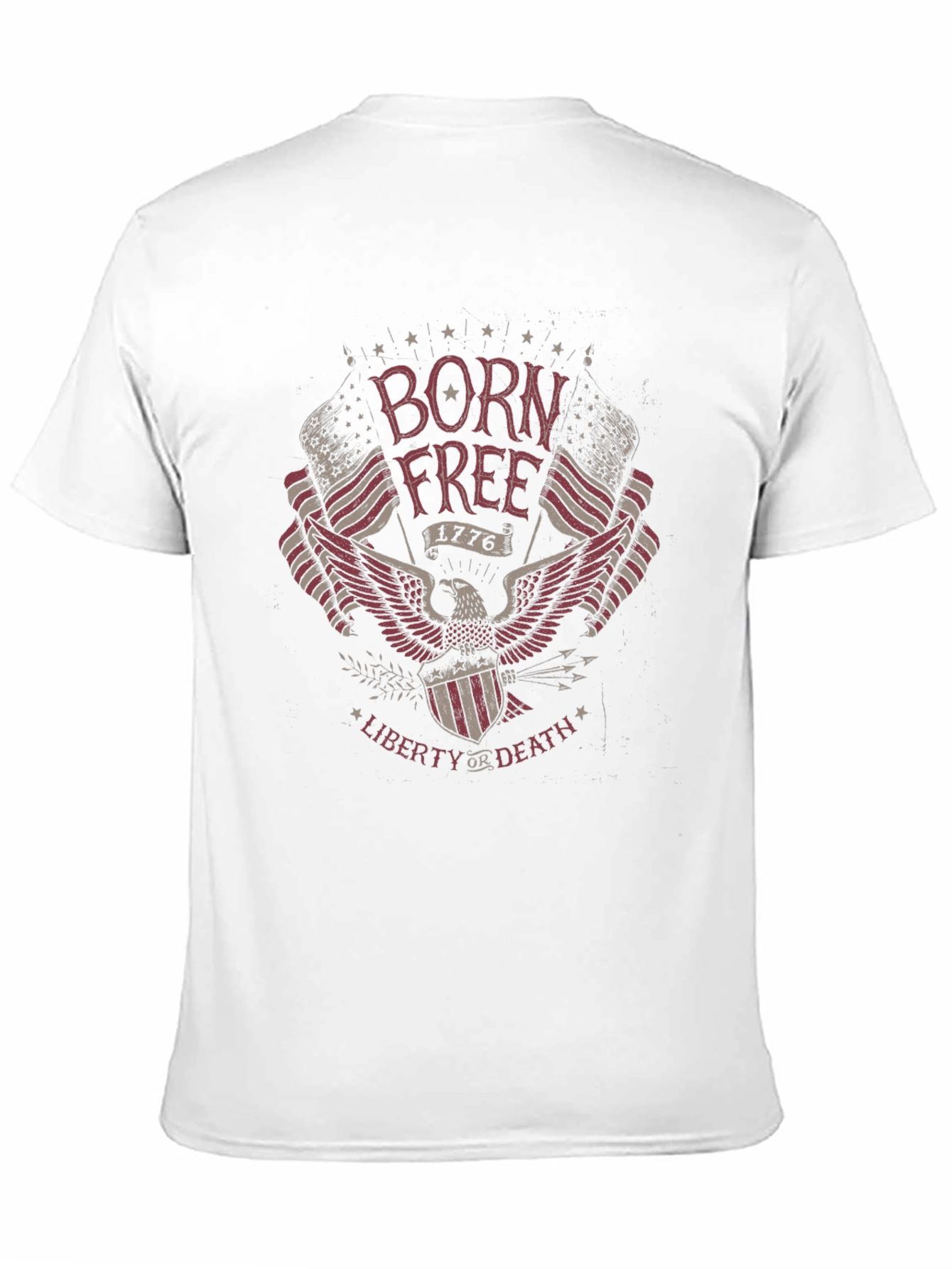 Born Free American Eagle Patriotic T-Shirt