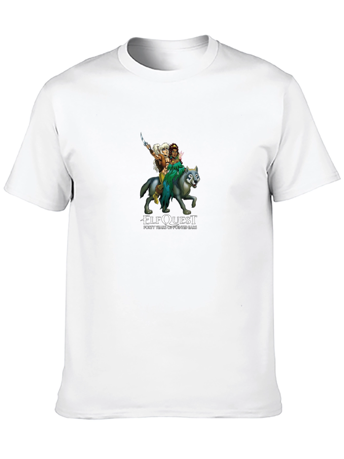 ElfQuest 40 Years Black T-Shirt