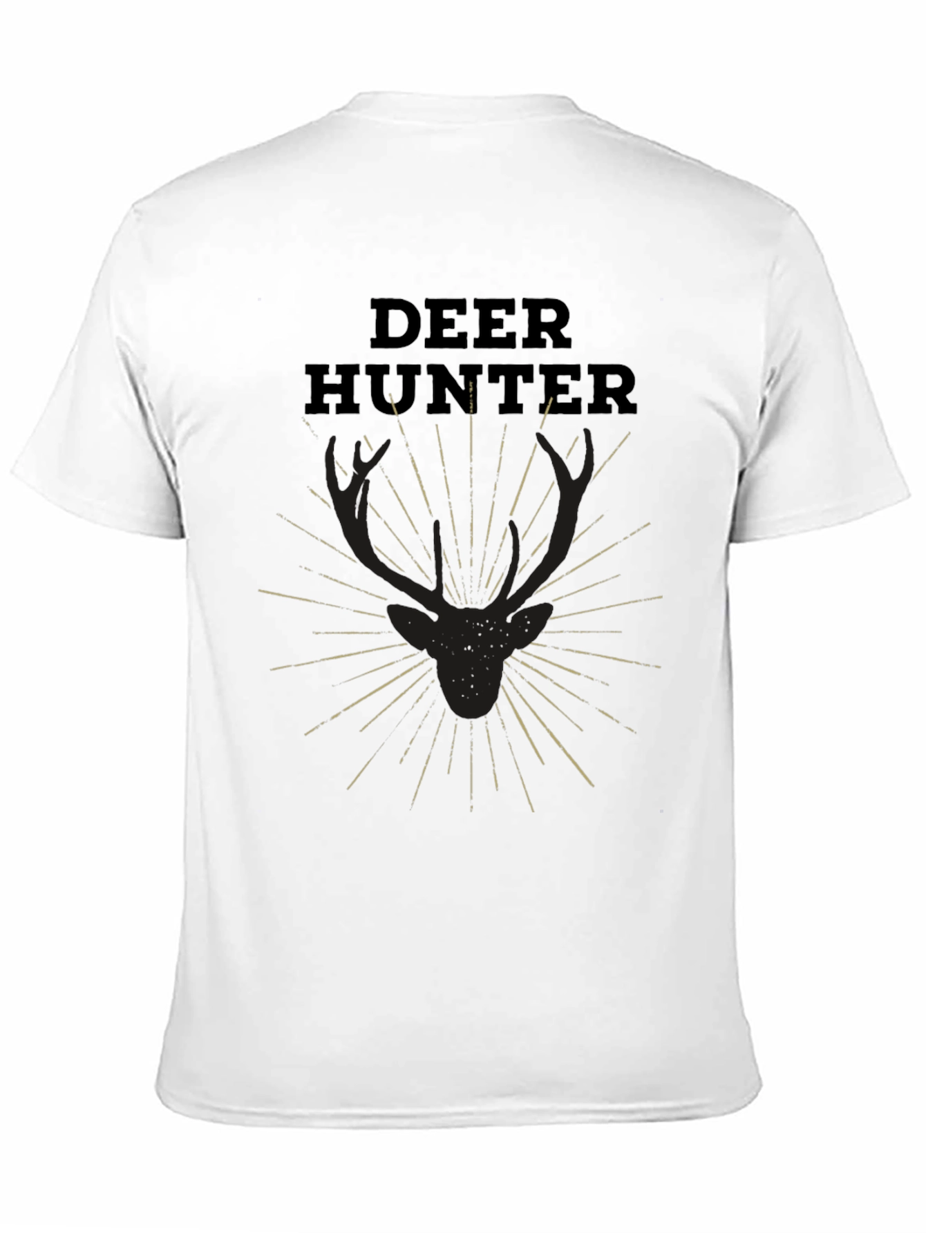 Deer Hunter Graphic Tee - Black Short Sleeve